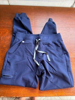 FIGS Zamora Navy Jogger Scrub Pants Women’s Size Small Tall
